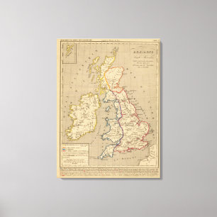 Bretagne Anglo Saxonne, 800 ans apres JC Canvas Afdruk