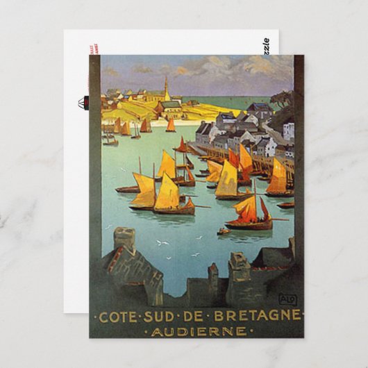 -Bretagne, Audierne, Frankrijk - Briefkaart (Voorkant / Achterkant)