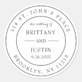 Bretagne Circulaire retouradres Label Bruiloft (Voorkant)