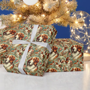 Bretagne Dog Painting Cadeaupapier