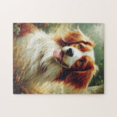 Bretagne Dog Painting Legpuzzel (Horizontaal)