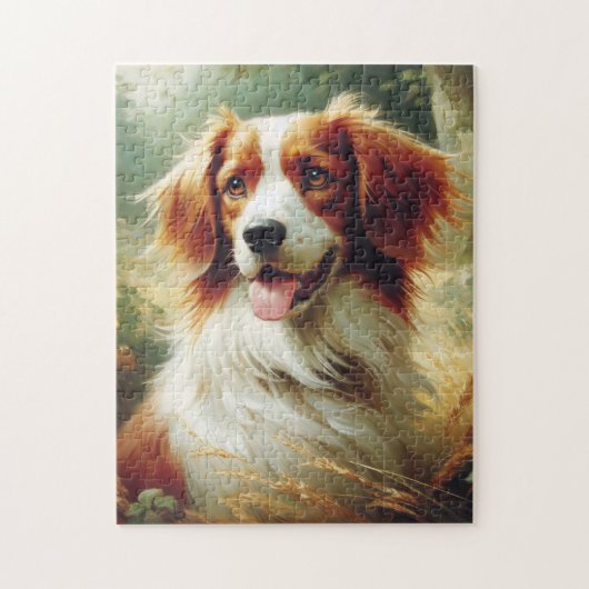 Bretagne Dog Painting Legpuzzel (Verticaal)