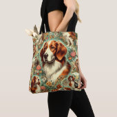  Bretagne Dog Painting Tote Bag (Dichtbij)