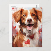 Bretagne dog Valentijnsdag Briefkaart (Voorkant / Achterkant)