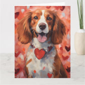 Bretagne dog Valentijnsdag Kaart (Voorkant)