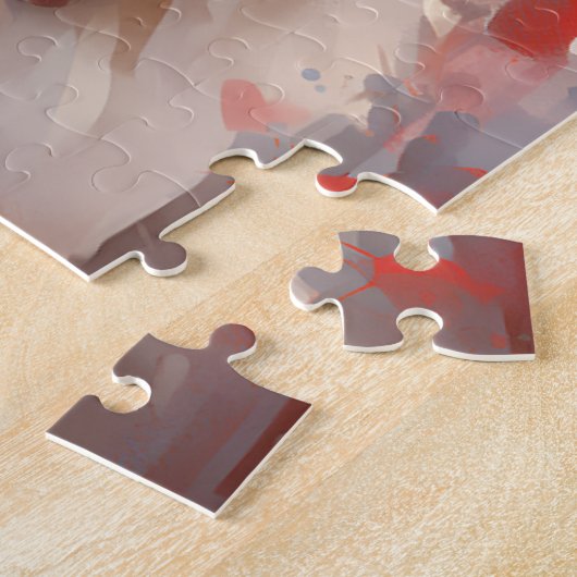 Bretagne dog Valentijnsdag Legpuzzel (Zijkant)