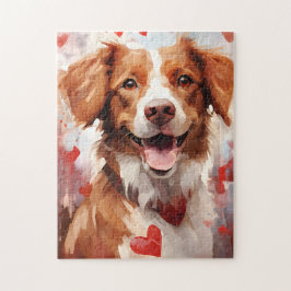 Bretagne dog Valentijnsdag Legpuzzel