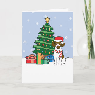 Bretagne en Kerstboom Feestdagen Kaart