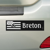 Bretagne Flag (Breton) Bumpersticker (Op auto)
