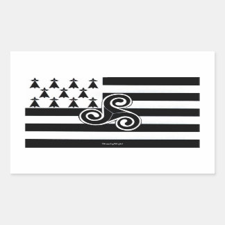 Bretagne Flag (Breton) Rechthoekige Sticker