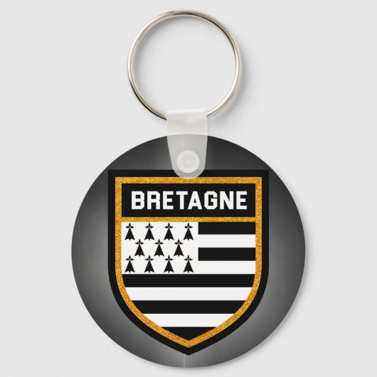 Bretagne Flag Sleutelhanger (Voorkant)