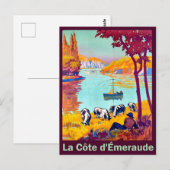 Bretagne, Frankrijk, vintage-reis Briefkaart (Voorkant / Achterkant)