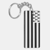 Bretagne (Gwenn-ha-du) Acrylische Sleutelhanger (Voorkant Links)