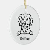 Bretagne hond ornament (Rechts)