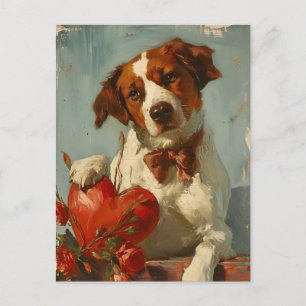 Bretagne hond  Valentijnsdag Briefkaart