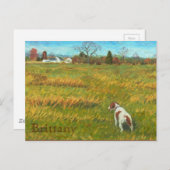 Bretagne in het veld briefkaart (Voorkant / Achterkant)