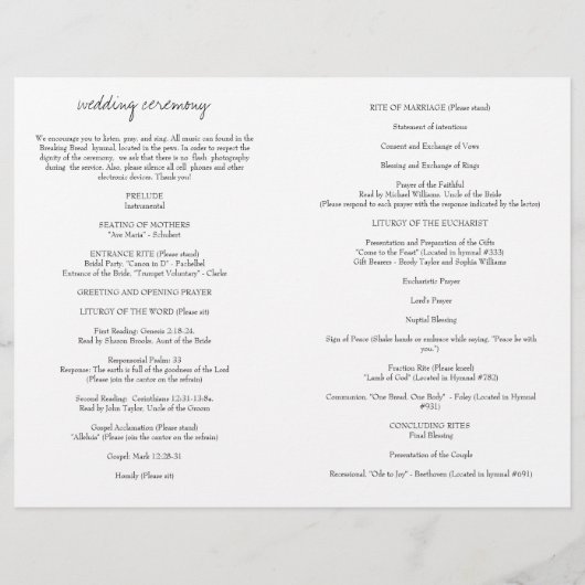 Bretagne katholieke bruiloft-ceremonie met massapr (Achterkant)