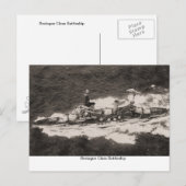 Bretagne klassenslagschip, gebouwd in 1913 briefkaart (Voorkant / Achterkant)