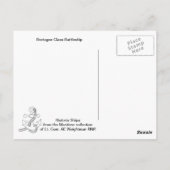 Bretagne klassenslagschip, gebouwd in 1913 briefkaart (Achterkant)