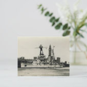 Bretagne-klasseslagschip in Calais Briefkaart (Staand voorkant)