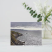 Bretagne kust na storm. briefkaart (Staand voorkant)