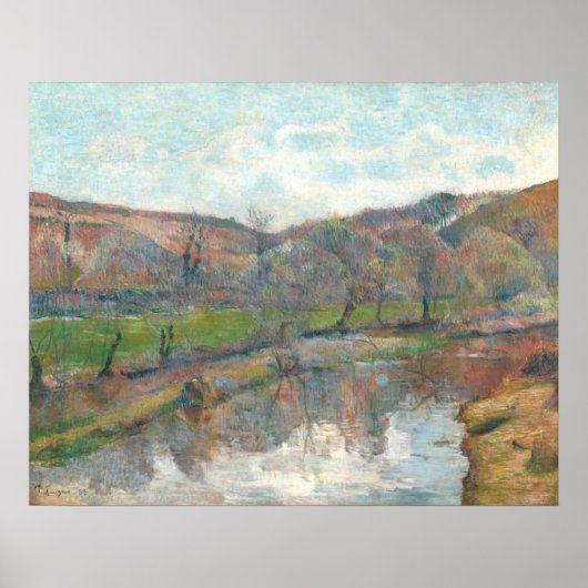 Bretagne Landschap - Paul Gauguin Fine Art Poster (Voorkant)