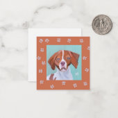 Bretagne met verfprinters notitiekaartje (Voorkant / Achterkant in situ)