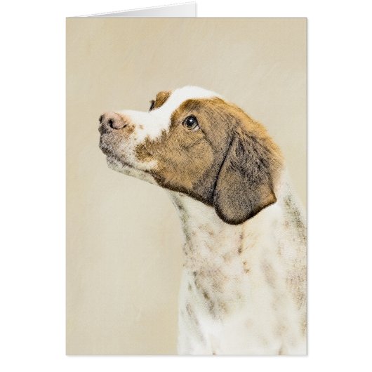 Bretagne schilderen - Kute Original Dog Art (Voorkant)