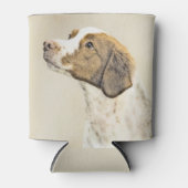 Bretagne schilderen - Kute Original Dog Art Blikjeskoeler (Voorkant)