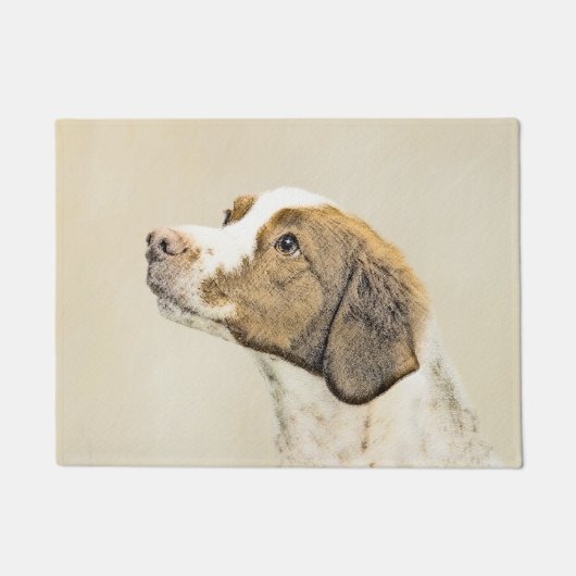 Bretagne schilderen - Kute Original Dog Art Deurmat (Voorkant)