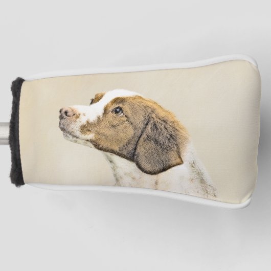 Bretagne schilderen - Kute Original Dog Art Golfheadcover (Voorkant)