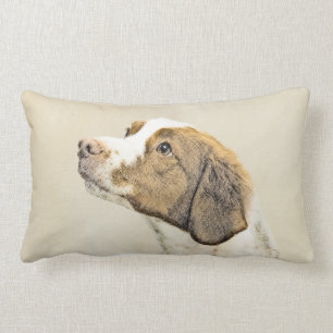 Bretagne schilderen - Kute Original Dog Art Kussen