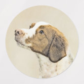 Bretagne schilderen - Kute Original Dog Art Labels (Design 1)
