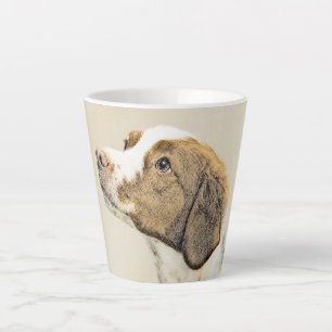 Bretagne schilderen - Kute Original Dog Art Latte Mok