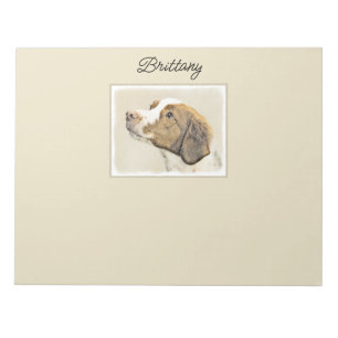 Bretagne schilderen - Kute Original Dog Art Notitieblok
