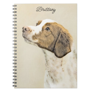 Bretagne schilderen - Kute Original Dog Art Notitieboek