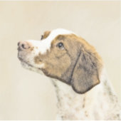 Bretagne schilderen - Kute Original Dog Art Sticker (Voorkant)