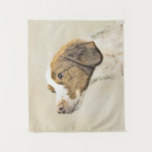 Bretagne schilderen - Kute Original Dog Art Wandkleed (Voorkant)