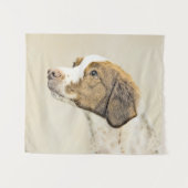 Bretagne schilderen - Kute Original Dog Art Wandkleed (Voorkant (horizontaal))