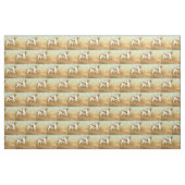 Bretagne Spaniel Dog Art Fabric Stof (Fat Quarter)