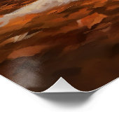 Bretagne Spaniël in Herfstbladeren Herfst Inspire Perfect Poster (Hoek)