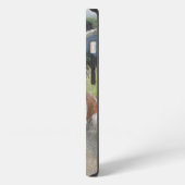 Bretagne Spaniel jacht chukar patrijs, Art iPhone Hoesje (Linkerkant)