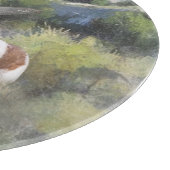 Bretagne Spaniel jacht chukar patrijs, Art Snijplank (Hoek)
