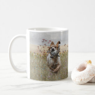 Bretagne Spaniel jachtkwartel, art Koffiemok