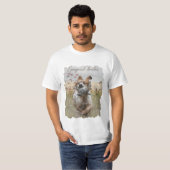 Bretagne Spaniel jachtkwartel, art T-shirt (Voorkant volledig)