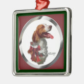Bretagne Spaniel Kerstcadeaus Ornament (Links)