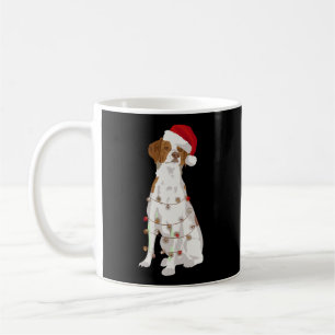 Bretagne Spaniel Kerstverlichting Xmas Hondenliefh Koffiemok