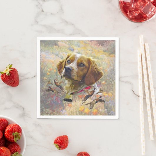 Bretagne Spaniel Kunst, Servet (Insitu)