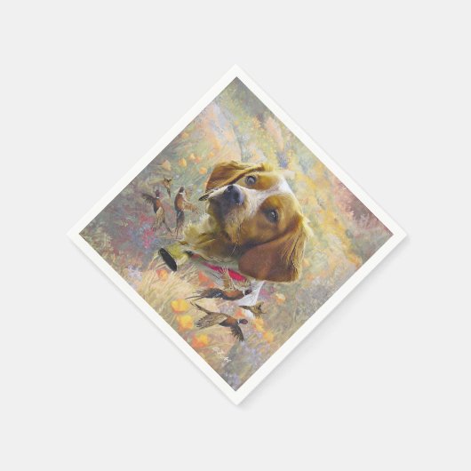 Bretagne Spaniel Kunst, Servet (Hoek)