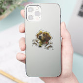 Bretagne Spaniel Kunst, Sticker (Telefoon)